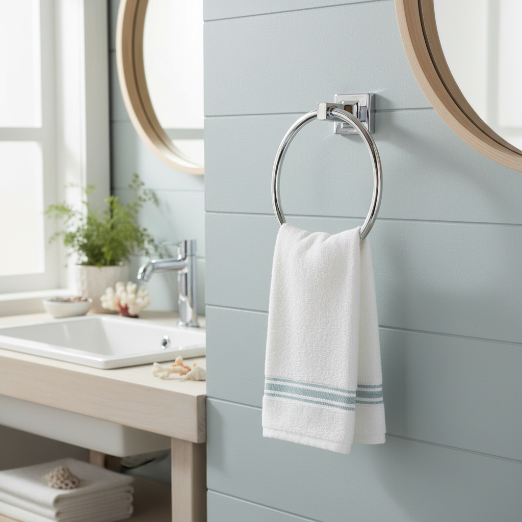 Sunset Series Polished Chrome Towel Ring