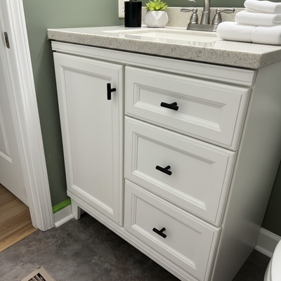 Diversa Matte Black Euro Style T-Bar Cabinet Knob