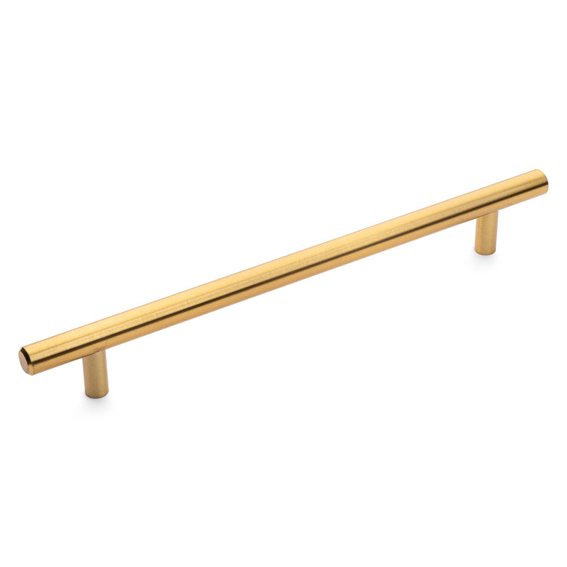 Diversa Brushed Brass Euro Style 7-1/2&quot; (192mm) Cabinet Bar Pull