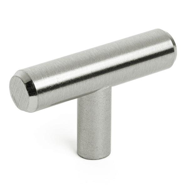 Diversa Brushed Satin Nickel Euro Style T-Bar Cabinet Knob - 10 PACK ...