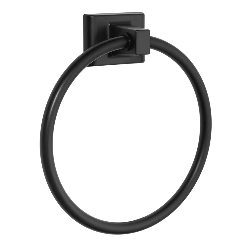 Designers Impressions Eclipse Series Black Towel Ring