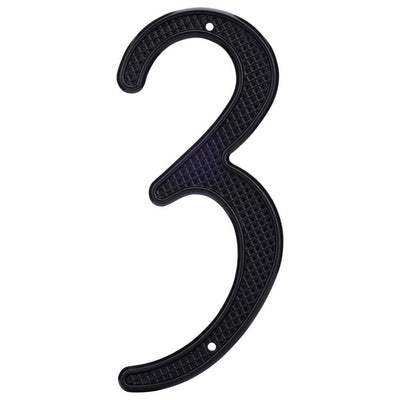 4&quot; Nail-On House Numbers, Black