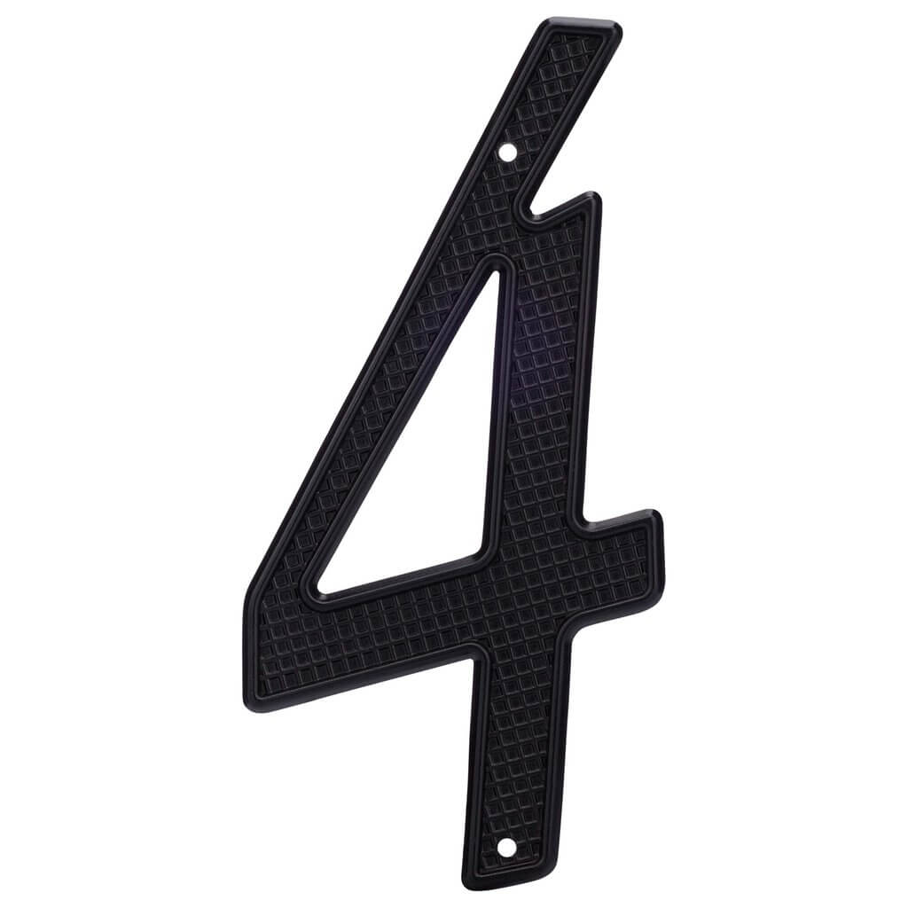 4&quot; Nail-On House Numbers, Black