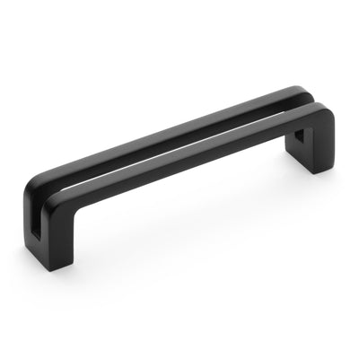 Diversa Limited Edition Matte Black 3-3/4&quot; (96mm) Reveal Cabinet Drawer Pull - 10 PACK