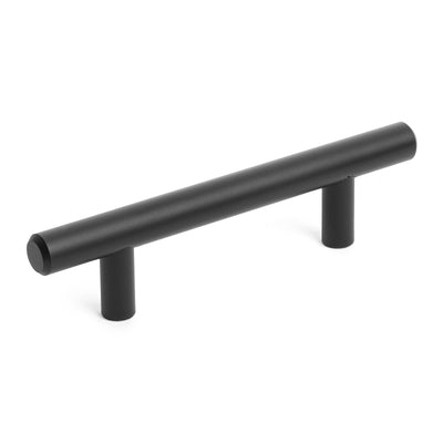 Diversa Matte Black Euro Style 3&quot; (76mm) Cabinet Bar Pull - 10 PACK