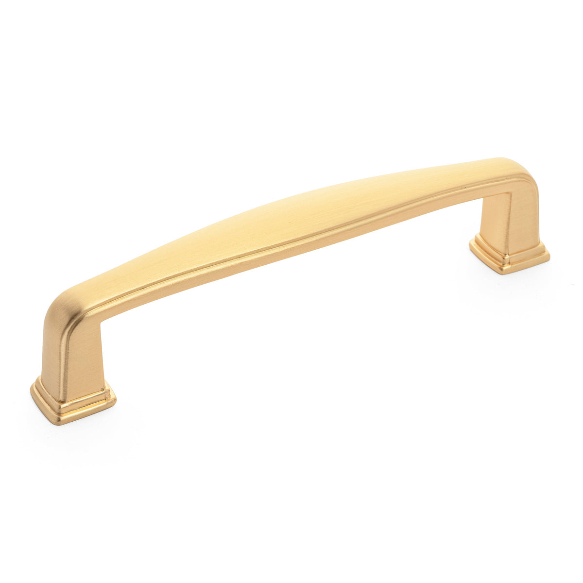 Diversa Brushed Gold Traditional 3-3/4&quot; (96mm) Cabinet Drawer Pull - 10 PACK