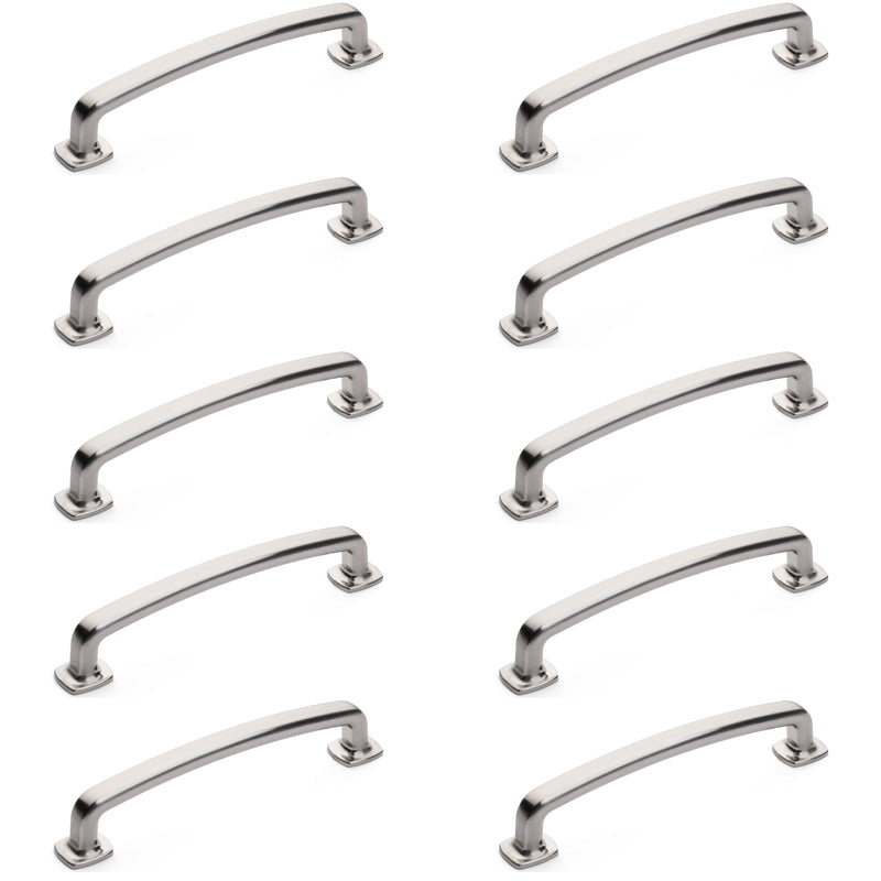 Diversa Brushed Satin Nickel Trinity 5&quot; (128mm) Cabinet Drawer Pull - 10 PACK