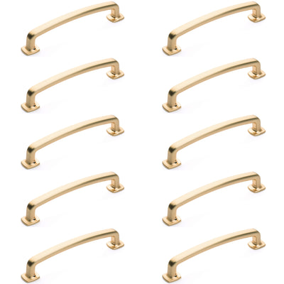 Diversa Brushed Gold Trinity 5&quot; (128mm) Cabinet Drawer Pull - 10 PACK