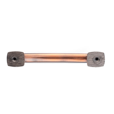 Diversa Antique Copper Trinity 3-3/4" (96mm) Cabinet Drawer Pull