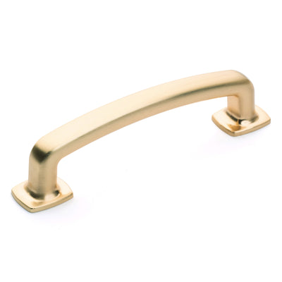 Diversa Brushed Gold Trinity 3-3/4&quot; (96mm) Cabinet Drawer Pull - 10 PACK