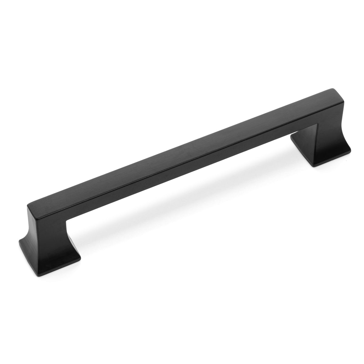 Cosmas 10556-128FB Flat Black Craftsman Cabinet Pull