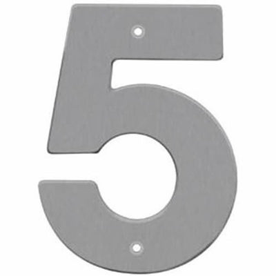 5&quot; House Numbers, Satin Nickel