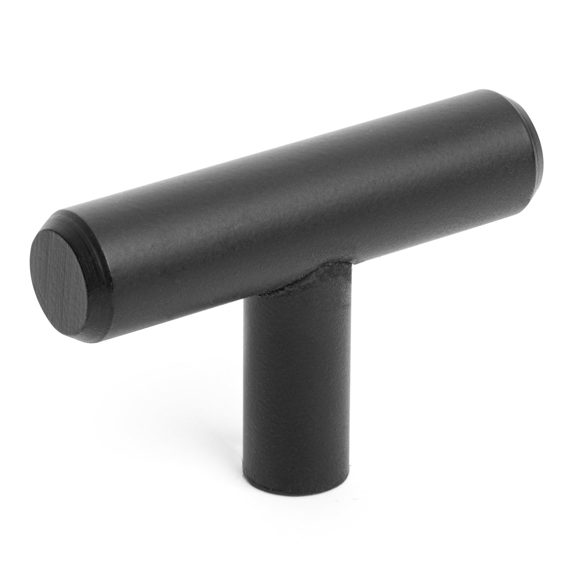 Diversa Matte Black Euro Style T-Bar Cabinet Knob - 10 Pack
