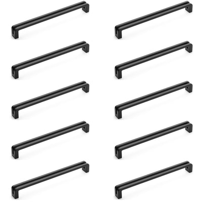 Diversa Limited Edition Matte Black 7-1/2&quot; (192mm) Reveal Cabinet Drawer Pull - 10 PACK