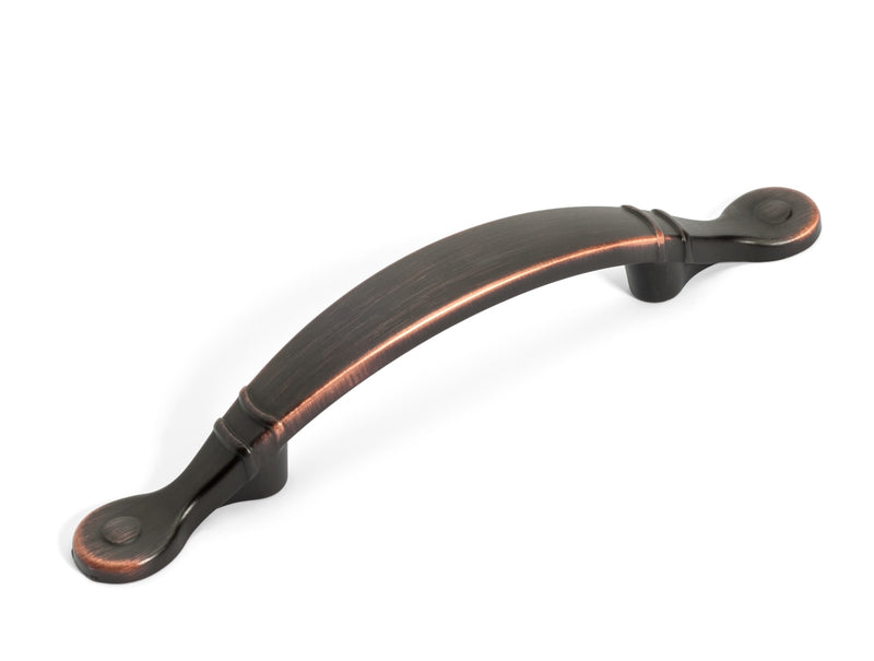 Cabinet handle pull in venetian bronze finish with simple arch design