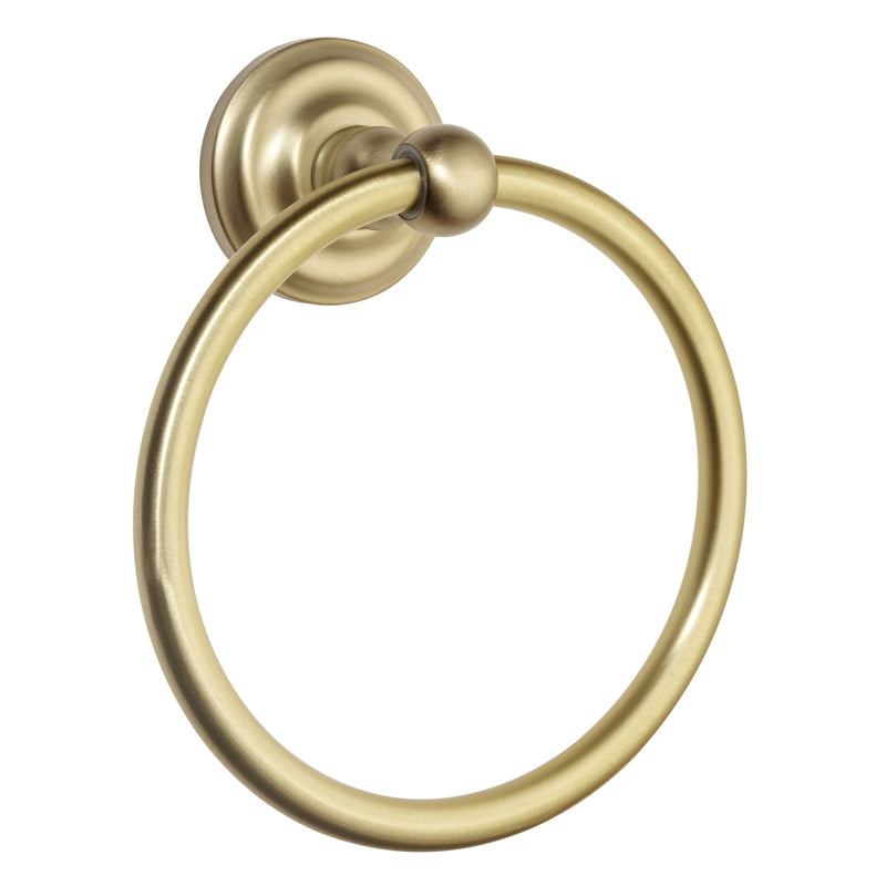 Designers Impressions Royal Series Brushed Brass Towel Ring