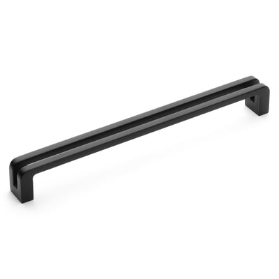 Diversa Limited Edition Matte Black 7-1/2&quot; (192mm) Reveal Cabinet Drawer Pull - 10 PACK