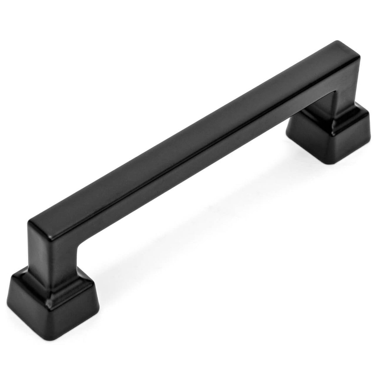 Rigid style cabinet pull in flat black finish