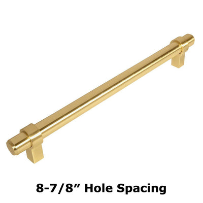 Cosmas 161-224BB Brushed Brass Euro Style Bar Pull