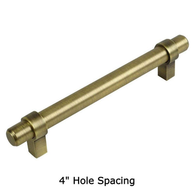 Cosmas 161-4BAB  cabinet pull. 4&quot; hole spacing Brushed Antique Brass 