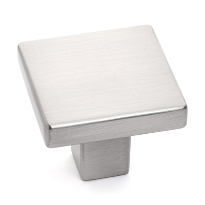 Cosmas 14899SN Satin Nickel Modern Contemporary Square Cabinet Knob