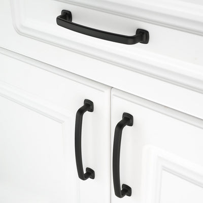Diversa Matte Black Trinity 5&quot; (128mm) Cabinet Drawer Pull