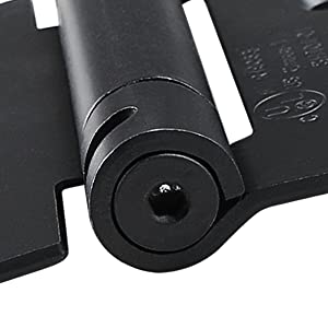 Matte Black Self-Closing 3-1/2&quot; x 3-1/2&quot; Spring Door Hinge (2 PACK)