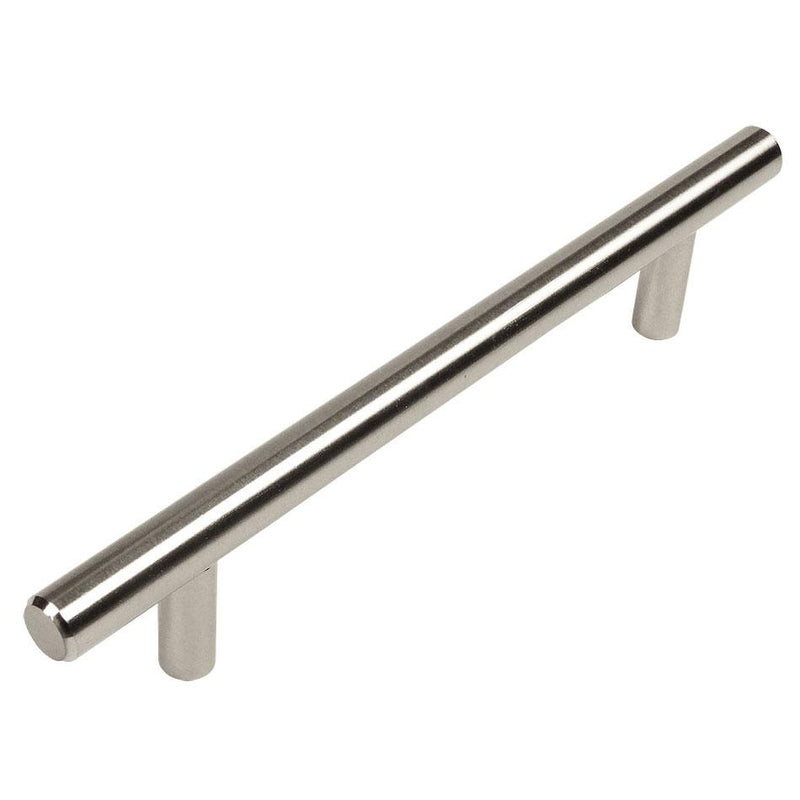 Cabinet drawer pull in stainless steel finish with euro style