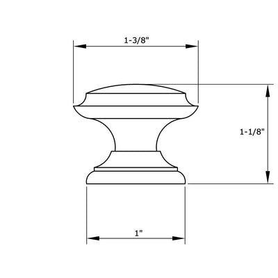 Cosmas 4251CH Polished Chrome Cabinet Knob