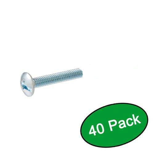 Cosmas Cabinet Hardware UNC 8-32 x 1&quot; Long Mounting Screws (Bag of 40)