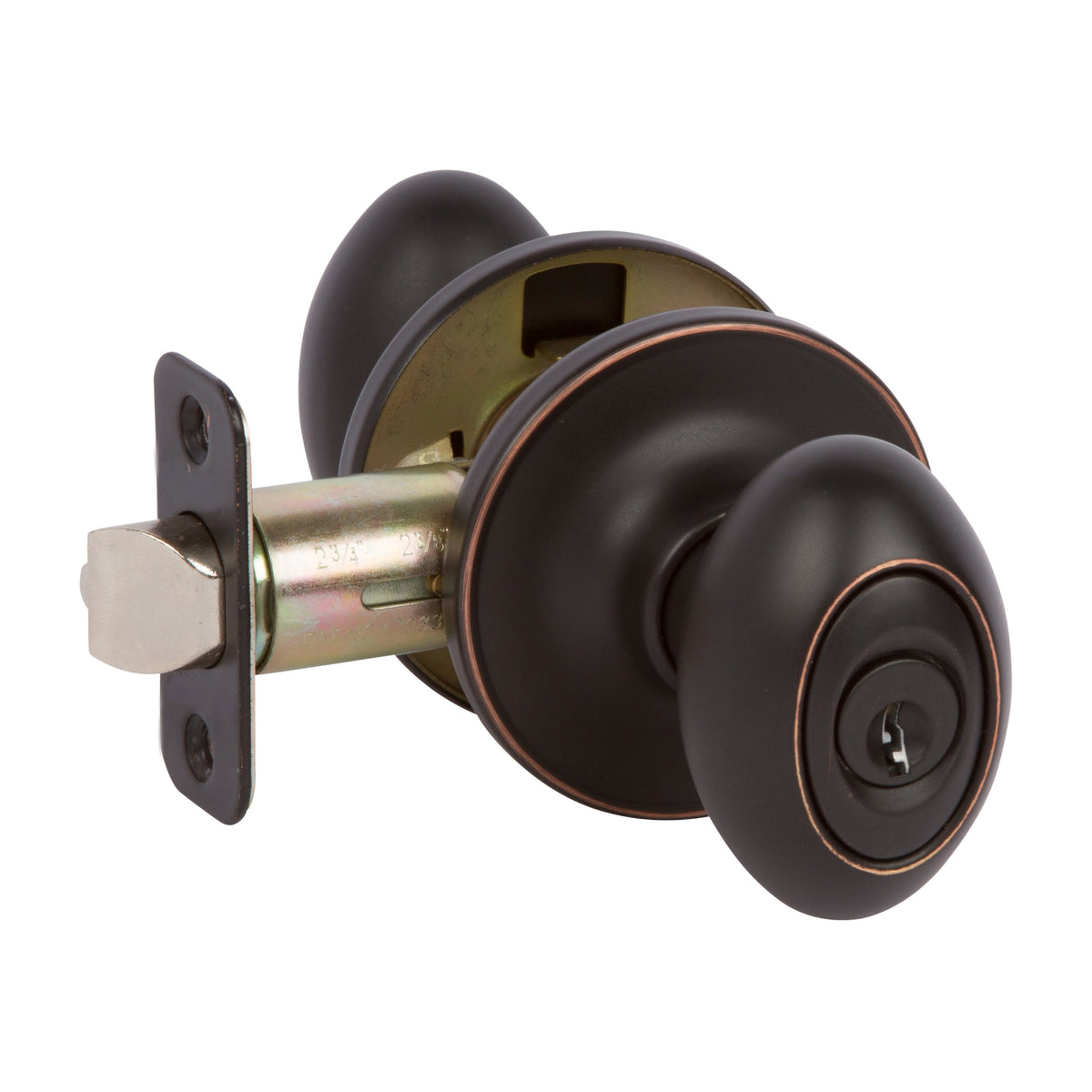 Somerset Keyed Entry Door Knob, Oil Rubbed Bronze