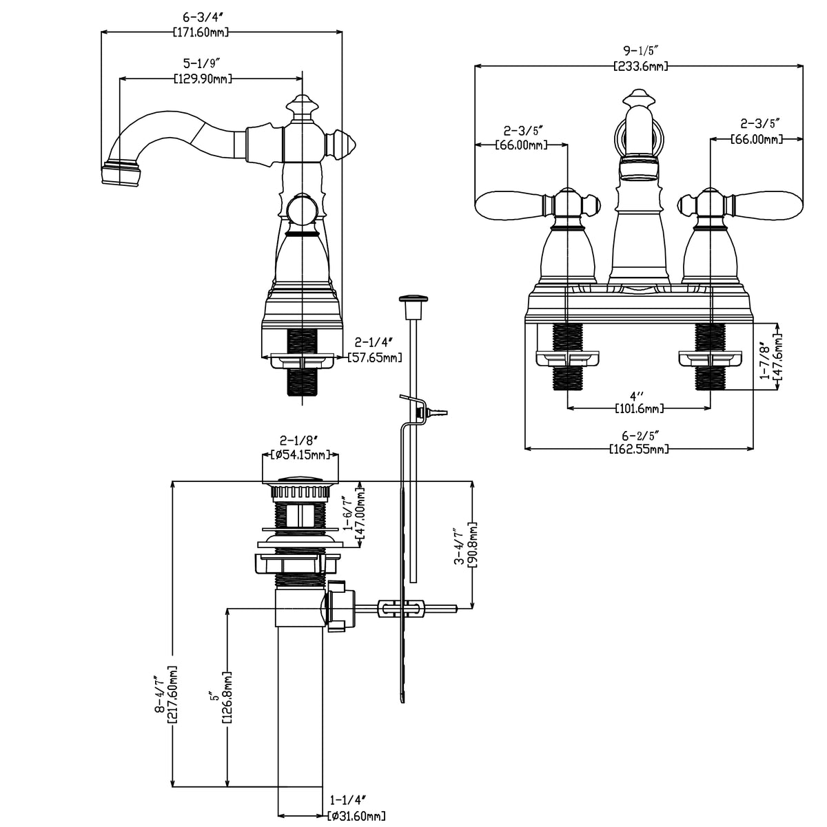 Hardware House 12-5642 Chrome Lavatory Vanity Faucet