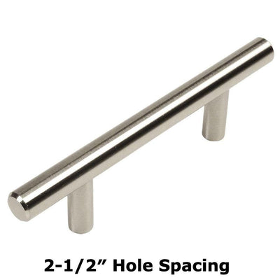 Cosmas H698-2.5SS Stainless Steel Euro Style Bar Pull
