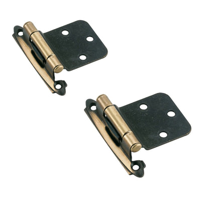 Amerock BP7630-AE Antique English 30-Degree Reverse Bevel Hinge (Pair)