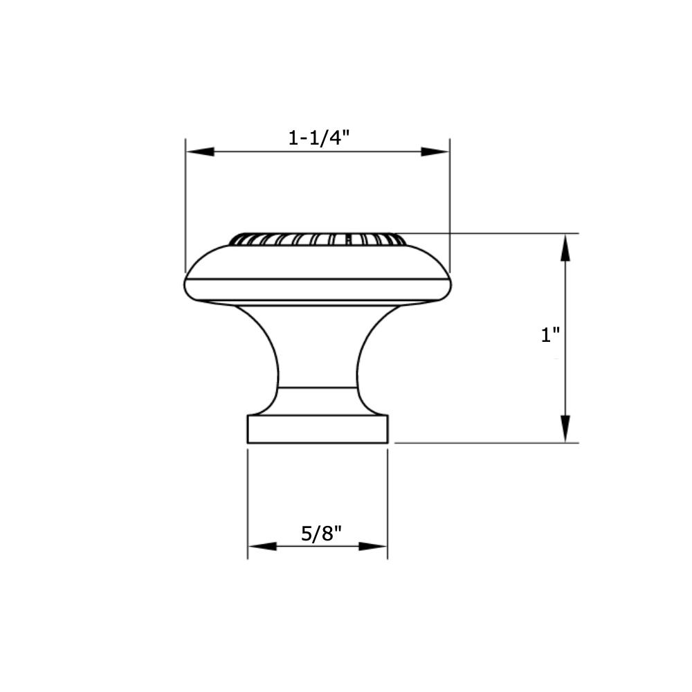 Cosmas 228WN Weathered Nickel Rope Cabinet Knob