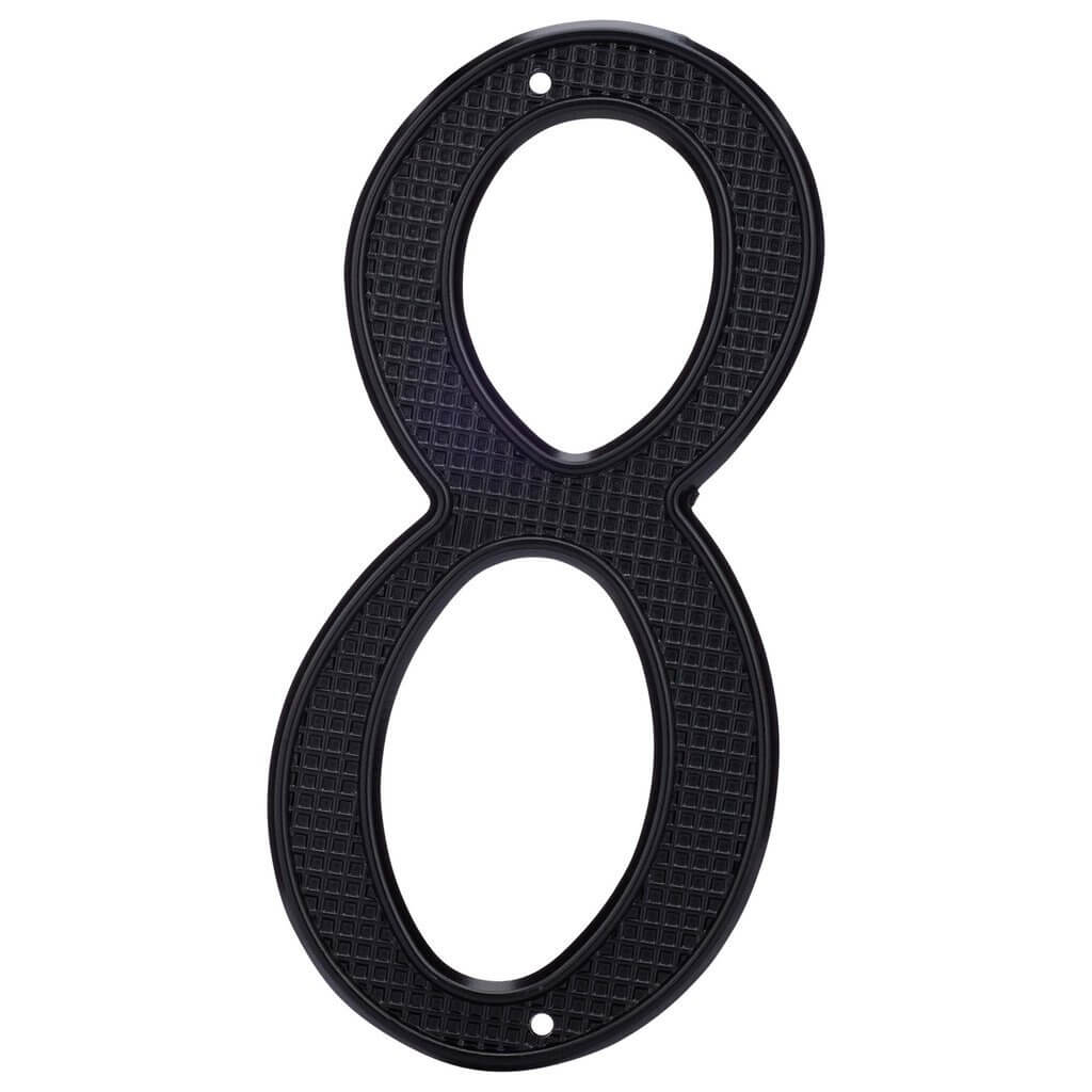 4&quot; Nail-On House Numbers, Black