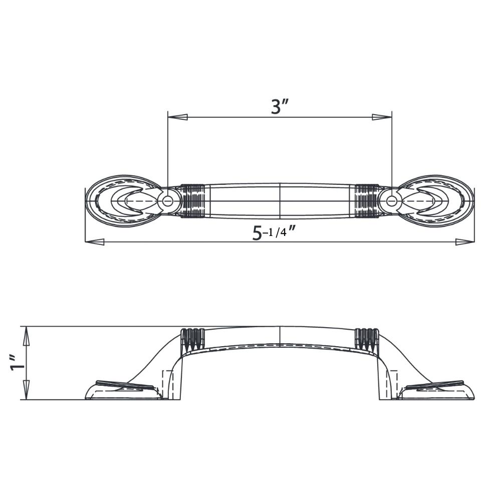 Cosmas 4183SN Satin Nickel Cabinet Pull