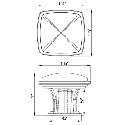 Cosmas 4391BN Black Nickel Cabinet Knob