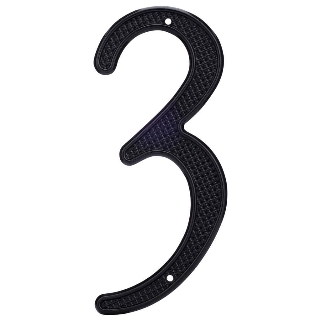 4&quot; Nail-On House Numbers, Black