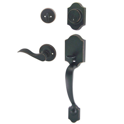 Valhala Oil Rubbed Bronze Decorative Handleset with Kingston Lever