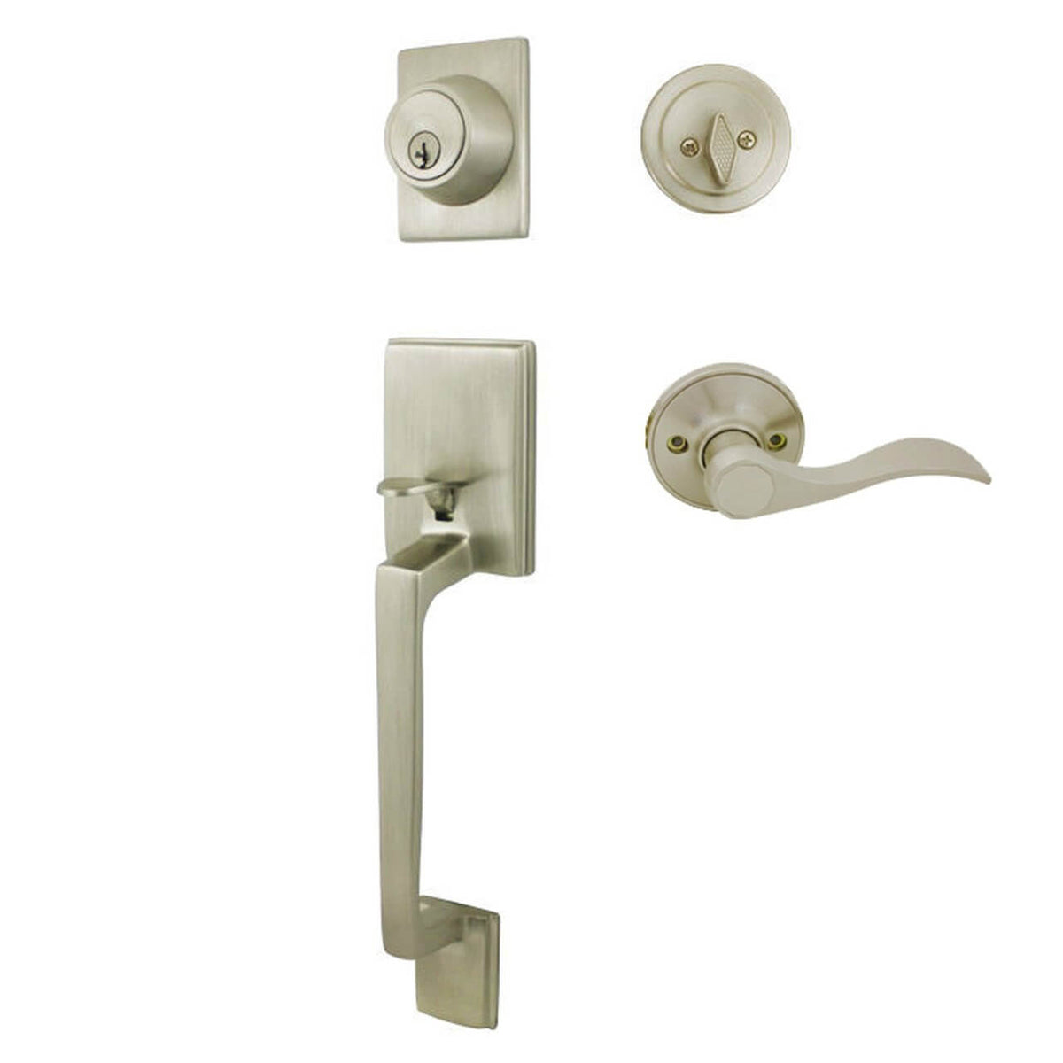 Discount Door Levers in Satin Nickel, Cosmas 80 Series