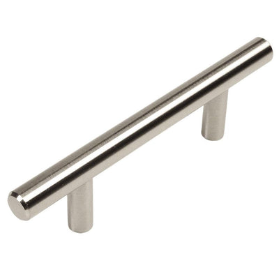 Two and a half inch hole spacing cabinet bar pull with euro style
