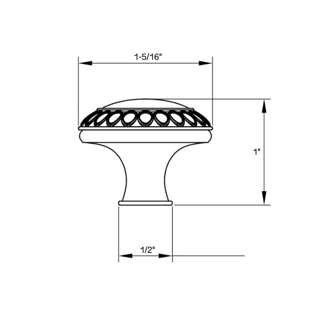 Cosmas 7175SN Satin Nickel Cabinet Knob