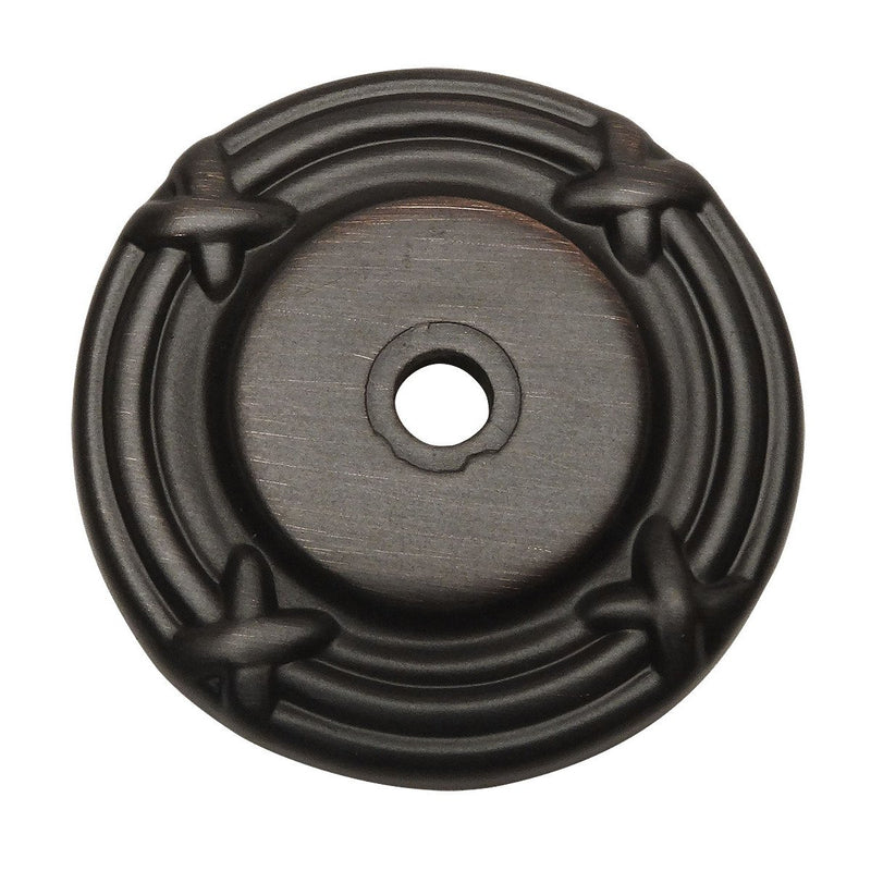 Cosmas 9468ORB Oil Rubbed Bronze Cabinet Knob Backplate