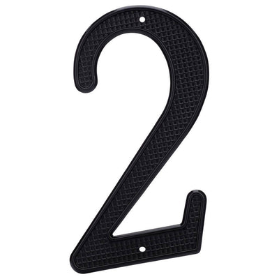 4&quot; Nail-On House Numbers, Black