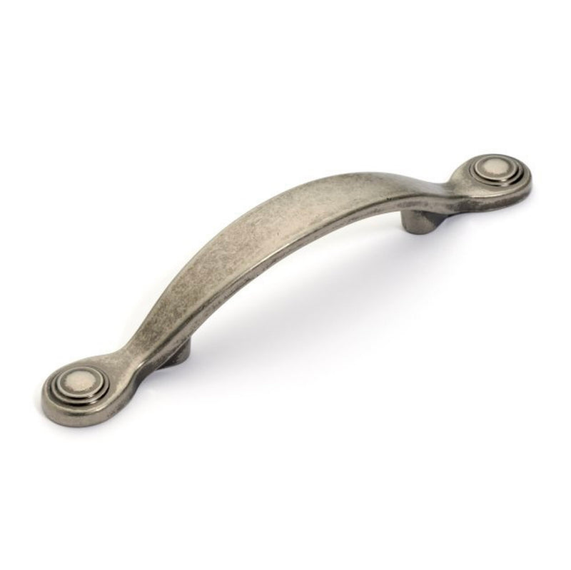 Circle legs cabinet handle pull with arch design in antique nickel finish