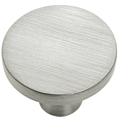 Satin nickel cabinet knob