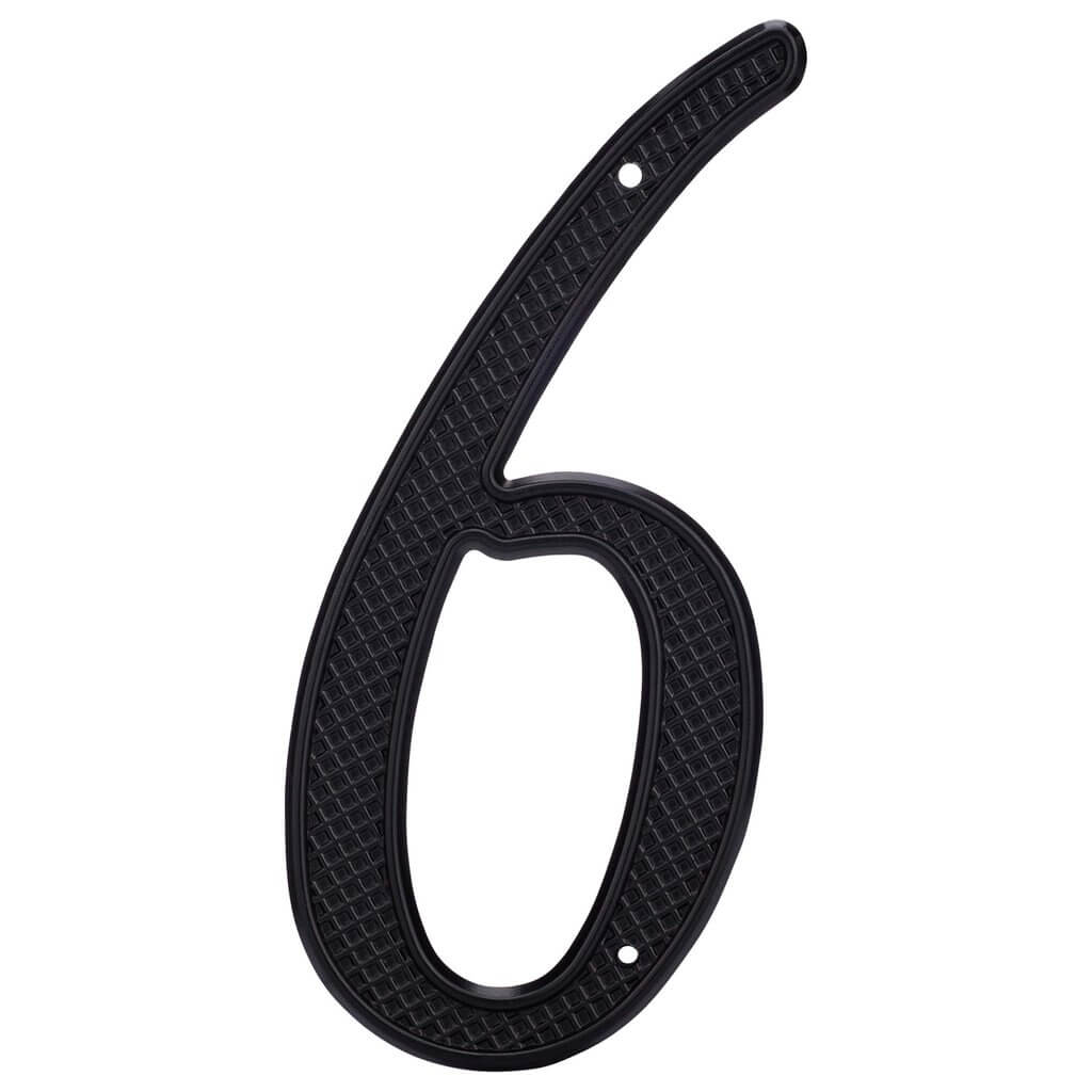 4&quot; Nail-On House Numbers, Black