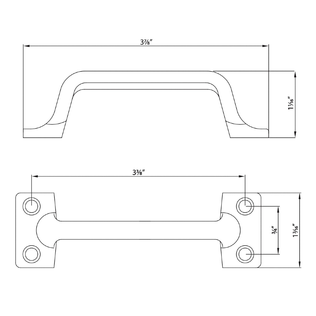 Window Sash Lift, Satin Nickel