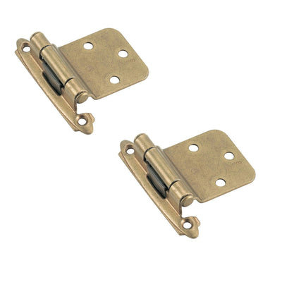 Amerock BP7630-BB Burnished Brass 30-Degree Reverse Bevel Hinge (Pair)